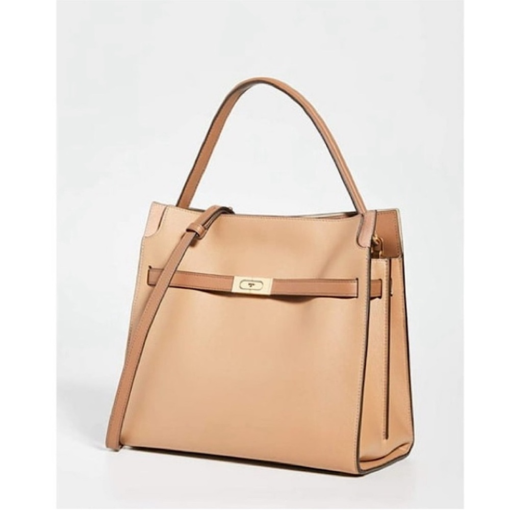 Tory Burch Classic Tan Leather Double Bag - Top-Handle Shoulder Bag